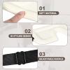 uxcell 2 Pack Sleep Mask, 3D Blocking Light Eye Mask Soft Breathable Square for Men Women Eye Shade Cover with Adjustable Strap for Sleeping Travel Office Nap Side Sleeper, Beige view 3