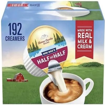 Coffee Creamer Half & Half Creamer Singles, 192 Count