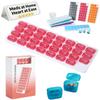 Monthly Pill Organizer with Lid Arthritis-Friendly Easy-Open Lids 31 Removable Daily Pill Pods Date Reminder Travel Case for Vitamins Medications 1 Time a Day Dispenser Sorter Box Individual(A05) view 1