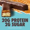 GHOST PROTEIN BAR, CHOCOLATE PEANUT BUTTER Flavor, 20G Protein, 2G Sugar, 4 Dual-Bar Packs, 9.2 oz view 2