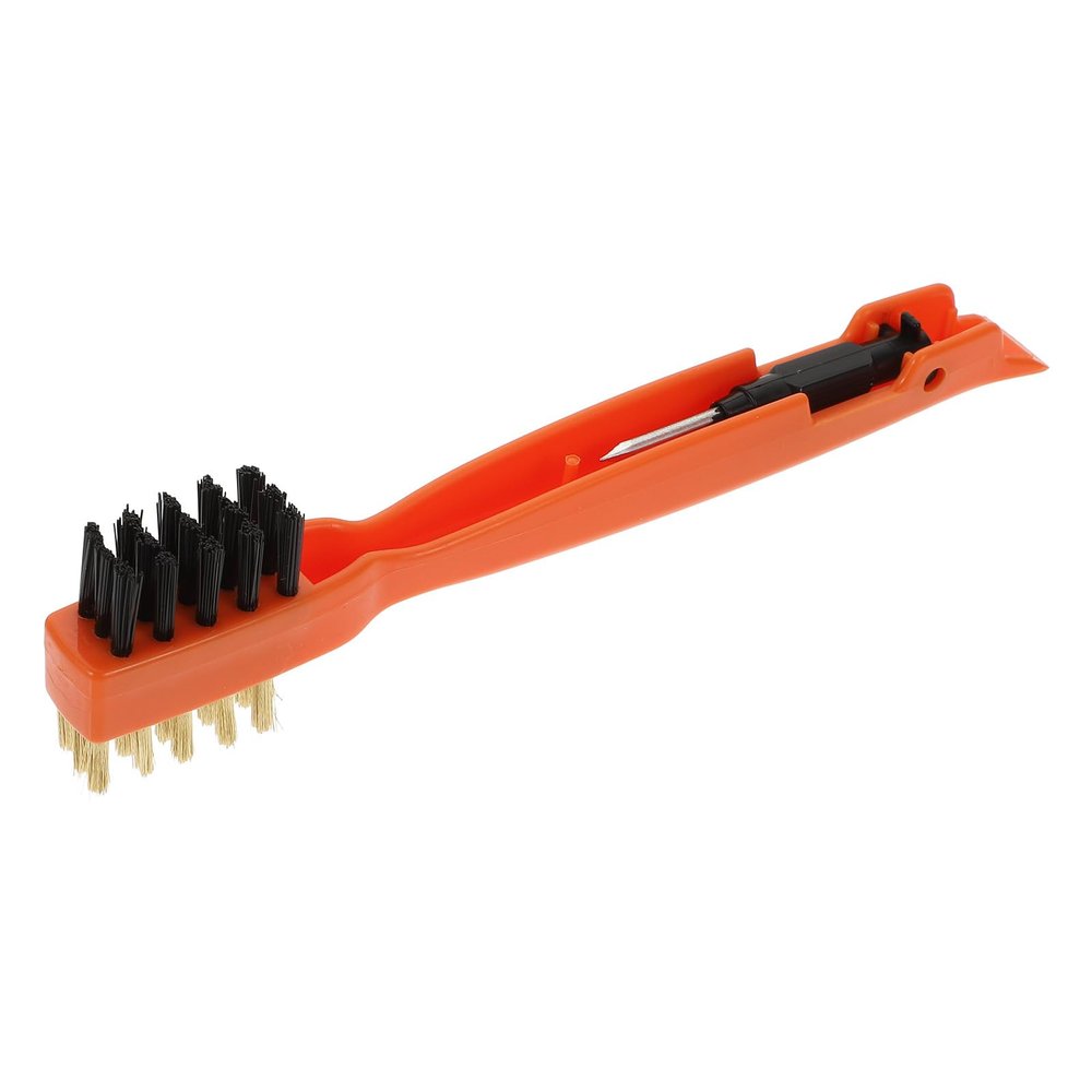 HOOWIFFY Kitchen Cooktop Cleaning Brush Copper Wire Multifunctional Degreasing Scrubber for Stove and Home Cleaning, Orange