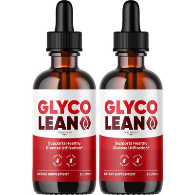 (2 Pack) Glyco Lean Drops - Official GlycoLean Advanced Formula, All Natural Premium Liquid Support Supplement for Health & Wellness - 2 Bottles for 2 Months