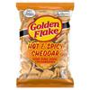 Golden Flake Hot & Spicy Cheddar Flavored Fried Pork Skins Chicharrones, 4 oz, 6 Pack view 1