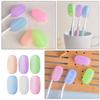 PATKAW 6pcs Silicone Toothbrush Travel Protector Caps Set Portable Toothbrush Covers Case Clip for Camping Business Trip and Daily Oral Care view 4