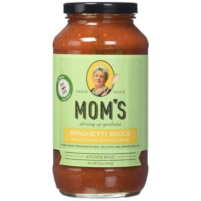 Mom's Sauce Pasta Original & Basil 24 oz (Pack of 6)