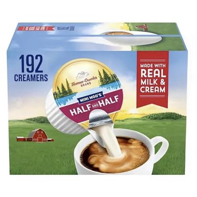 Coffee Creamer Mini Moos Half & Half Creamer Singles Packets, 192 Count Pack-1