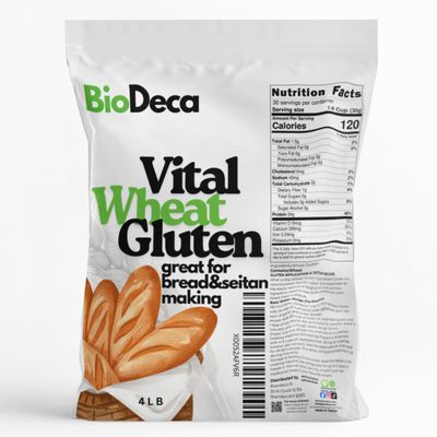 Vital Wheat gluten 4lb,By Biodeca