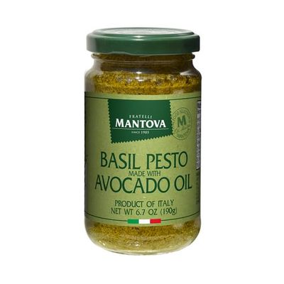 Mantova Avocado Oil Pesto 6.7 oz (Pack of 6)
