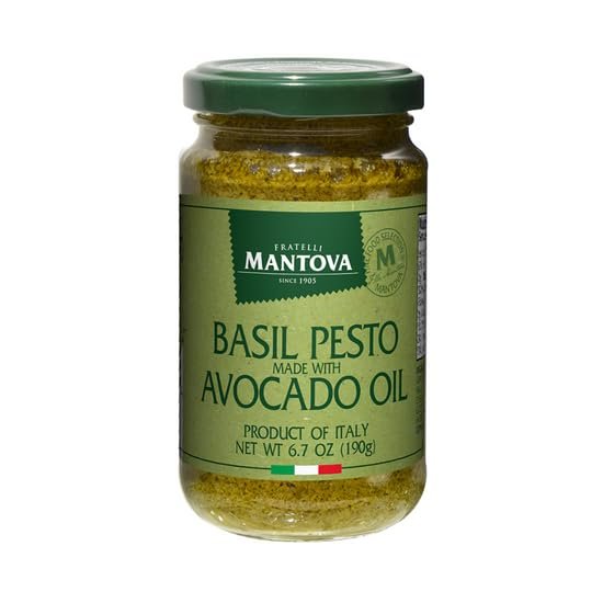Mantova Avocado Oil Pesto 6.7 oz (Pack of 6)