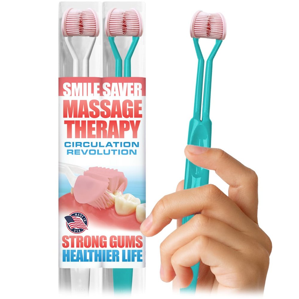 SMILE SAVER 360 Therapeutic Gum Massage for Bleeding Gums, Sensitivity, TMJ & Bruxism Smile Anti-Aging: Spa Treatment for Your Smile Vitality Ritual for Healthy Circulation & Radiant Recovery
