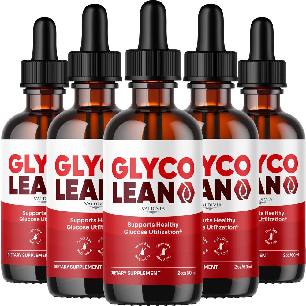 (5 Pack) Glyco Lean Drops - Official GlycoLean Advanced Formula, All Natural Premium Liquid Support Supplement for Health & Wellness - 5 Bottles for 5 Months