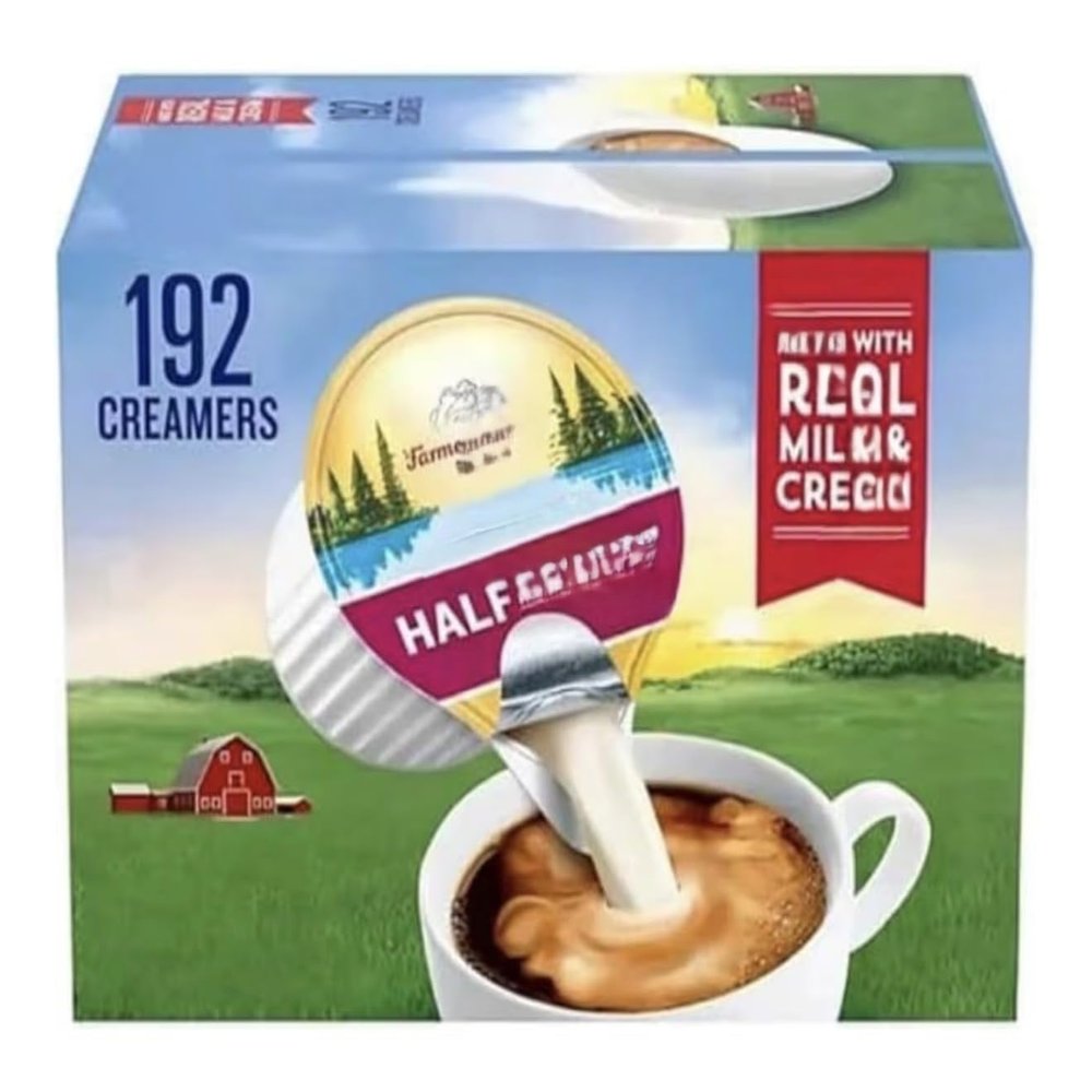 Liquid Coffee Creamer Singles, Half and Half, 0.30 fl oz, 192 ct