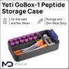 3ml Peptide Vial Storage Insert Compatible with Yeti GoBox 1 - Syringes, 3ml vials, 30ml Vial, and Skin Wipes in one case view 2