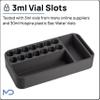 3ml Peptide Vial Storage Insert Compatible with Yeti GoBox 1 - Syringes, 3ml vials, 30ml Vial, and Skin Wipes in one case view 3