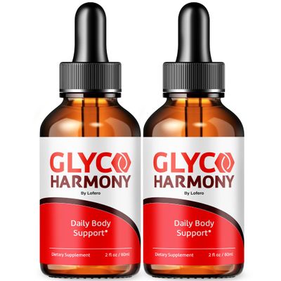 (2 Pack) GlycoHarmony Drops Liquid Supplement Advanced Maximum Strength, Premium Wellness Formula for Overall Balance Health Support, Steady Energy, Natural Ingredients Vitamins Gotas Reviews (4 oz)