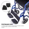 PAMINGONO Heavy Duty Wheelchair Footrest Pedal Pair, Universal Replacement Footplates for Patient Mobility, Sturdy Elevating Wheelchair Legrest Accessories for Elderly and Disabled Users view 3
