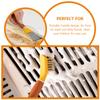 Anneome Stainless Steel Double-Head Cleaning Scraper and Spatula, Thickened Yellow Kitchen Stove Griddle Cleaner for Refrigerator Defrosting and Detail Cleaning view 3