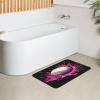 Edafol Baseball Splashing Pink Paint Absorbent Bath Mat Non Slip Washable Doormat 15.7x23.6 in Quick Dry Shower Mat Thin Floor Rug for Bathroom Kitchen Entryway view 4