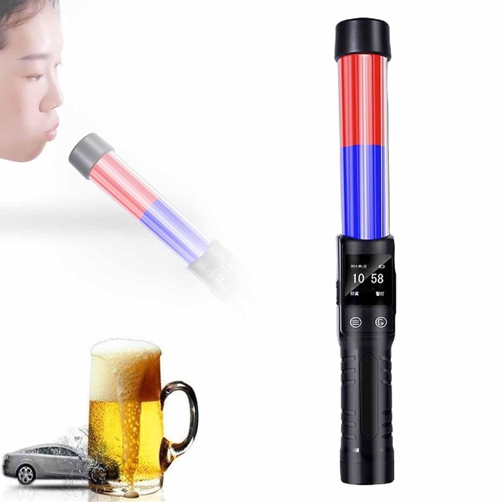 ERICAT Digital Quickly Test High Precision Breathalyzers, Digital Breathalyzer Quickly Test with LCD Display, Voice Broadcast Sound Light Alarm, Quick Response & 5000 Test Records, for Party