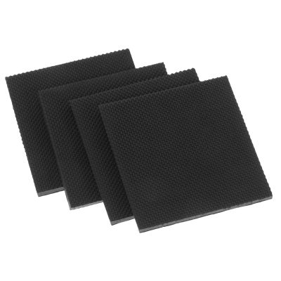 Alipis High Heel Protective Pads Anti-Slip Sole Protectors Black 60mm X 60mm X 5.2mm 2 Pairs Noise Reduction Shoe Heel Slip Pads for Women and Men