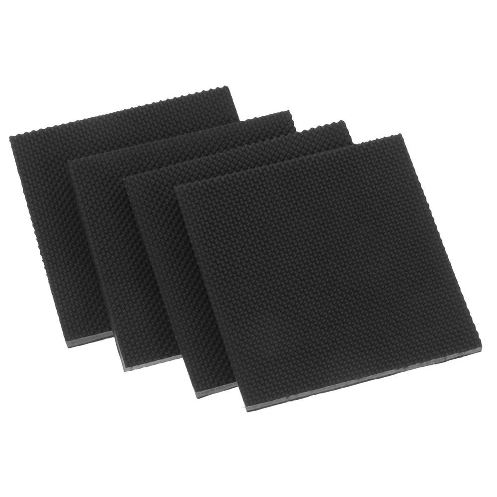 Alipis High Heel Protective Pads Anti-Slip Sole Protectors Black 60mm X 60mm X 5.2mm 2 Pairs Noise Reduction Shoe Heel Slip Pads for Women and Men