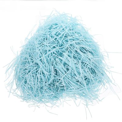 SWETRACE Crinkle Cut Paper Shred Filler 500g Sky Blue Multi-use Packing Basket Supplies Decorative Raffia Grass Paper for Box Filling and Present Wrapping