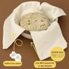 Cotton Roti Cloth Wrap with Flaps, Double Layer 300 GSM, Beige, 8x8 Inch, Pack of 3 view 4