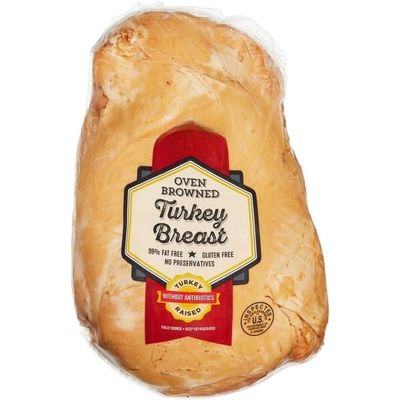 Premium Oven Browned Turkey Breast Fully Cooked, Deli Meat, High Protein, Lean & Juicy, Ready to Eat, Perfect for Sandwiches, Salads & Meal perp [ 80 oz,5 lb ]