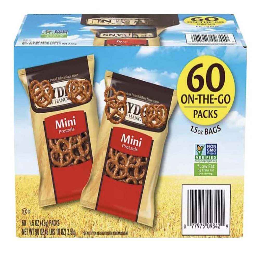 Mini Pretzels, 1.5 Ounces, 60 Count (1 Pack)