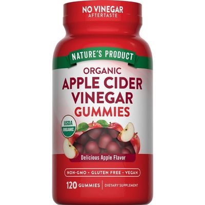 Alexie's Apple Cider Vinegar (Delicious Apple) (Organic), 500 mg, 120 Gummies, Nature's Product
