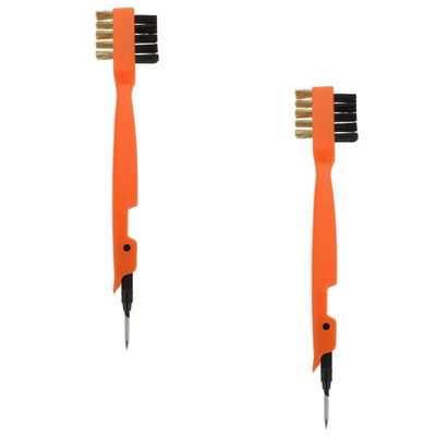 KICHOUSE 2 Pcs Copper Wire Kitchen Cleaning Brush Set for Cooktop and Sink, Heavy-Duty Grease Removal Tool with Sturdy Bristles, Suitable for Stove and Kitchenware Cleaning