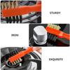 KICHOUSE 2 Pcs Copper Wire Kitchen Cleaning Brush Set for Cooktop and Sink, Heavy-Duty Grease Removal Tool with Sturdy Bristles, Suitable for Stove and Kitchenware Cleaning view 3