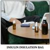 BCOATH Insulated Insulin Cooler Bag with 2 Ice Packs, Small Portable Insulin Vial Storage Case for Travel and Fridge Medication Protection, Thermal Diabetes Organizer for Injection Care view 3
