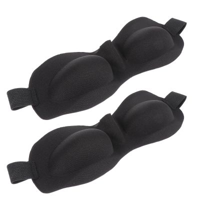 LALADEFIEE 3D Contoured Sleep Eye Mask 2pcs Comfortable Blindfold for Sleeping, Eva Material, Deep Eye Cups, Light Blocking, Breathable Design for Travel and Night Use