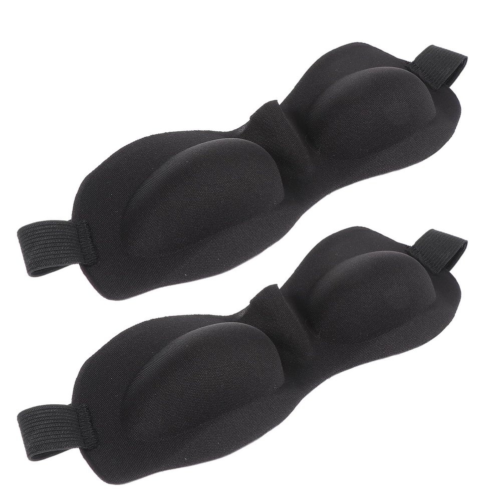 LALADEFIEE 3D Contoured Sleep Eye Mask 2pcs Comfortable Blindfold for Sleeping, Eva Material, Deep Eye Cups, Light Blocking, Breathable Design for Travel and Night Use
