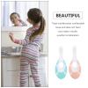 DOITOOL Toothbrushes and Silicone Toothbrushes 2pcs Set Soft Bristles Mint Green and Pink for Ages 0-10, Gentle Oral Care Training Brush and Teeth Cleaning Random Color view 3