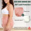 Florith 2-Pack Waterproof Reusable Adult Diaper Cover for SeniorsPinkS view 4