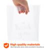 HONMEET 50pcs Multipurpose Frosted Bread Storage Bags Handles, Small Size Baking Packaging Pouches for Cookies, Biscuit, Candy Wrapping and Food Storage view 3