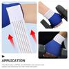 OSOLADY Fingerless Wrist Compression Gloves with Breathable Thumb Support, Adjustable Blue Elastic Wrist Brace for Sports, Volleyball, and Hand Injury view 3