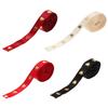 FAVOMOTO Valentines Day Heart Ribbon 4 Rolls 5-Yard Each Red Black Wine Beige Grosgrain Ribbon for Flower Wrapping Packaging Wedding Decoration Craft Supplies view 1