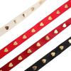 FAVOMOTO Valentines Day Heart Ribbon 4 Rolls 5-Yard Each Red Black Wine Beige Grosgrain Ribbon for Flower Wrapping Packaging Wedding Decoration Craft Supplies view 3