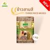 Authentic Thai Three-Color Rice Blend - Premium Whole Grain Mix of Jasmine, Red, and Black Rice - Hearty Long Grain Grains for Daily Cooking 1kg view 2