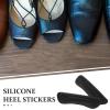 HOOTNEE 1 Pair Black Silicone Heel Liners for Women Shoes Wear-Resistant Heel Cushions with Self-Adhesive Anti-Friction Pads Adjustable Half-Size Inserts and Shoe Fit Correction view 3