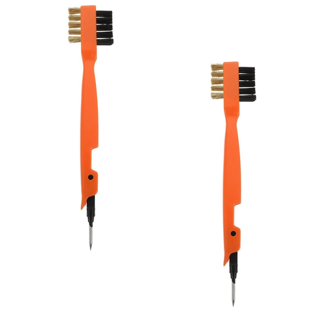Homoyoyo Copper Wire Cooktop Cleaning Brush 2pcs Sturdy Steel Bristle Kitchen Cleaning Tool for Stove Grease and Oil Removal Handle Brush for Household