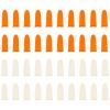 WOONEKY 200pcs Non-Slip Wear-Resistant Protectors for Money Counting and Agricultural Labor Anti-Skid Thickened Sleeves in Orange and White view 1