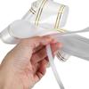 ERINGOGO 100pcs White 4.5cm Pull Bows with Gold Edge Ribbon, Small Decorative Pull String Bows for Wedding Basket and Present Wrapping view 4