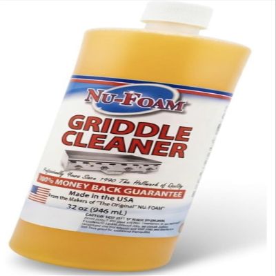 Nu-Foam Griddle Cleaner, Professional Flat Top Cleaning Liquid, 32 oz, for Commercial Griddles (6)