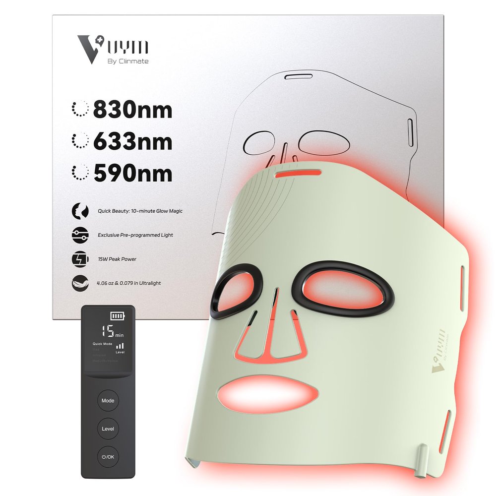 Infrared Light Therapy Mask: 36J/cm High-Energy 292LEDs Skincare Device