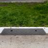 BIUDECO Portable Plastic Curb Ramp 50x13x3cm Black Small Threshold Ramp for Indoor Outdoor Doorway Wheelchair Scooter Vehicle Access view 4
