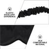 Abaodam Silk Sleep Eye Mask 2pcs Black Adjustable Strap Light Blocking Eyeshade for Night Sleep Relaxation view 3